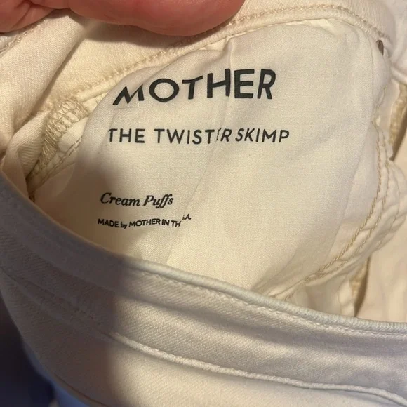Mother The Twister Skimp Wash: Cream Puffs 228$ size 32 l mother jeans flare - Picture 11 of 12